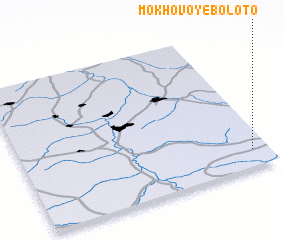 3d view of Mokhovoye Boloto