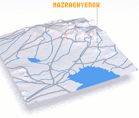 3d view of Mazra‘eh-ye Now