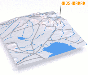 3d view of Khoshkābād