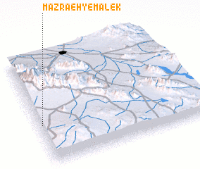 3d view of Mazra‘eh-ye Mālek