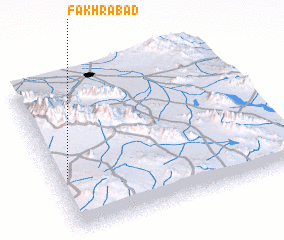 3d view of Fakhrābād