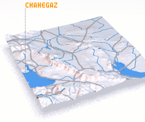 3d view of Chāh-e-Gaz