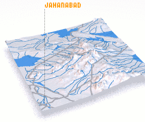 3d view of Jahānābād