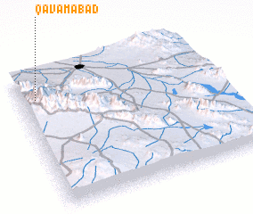 3d view of Qavāmābād