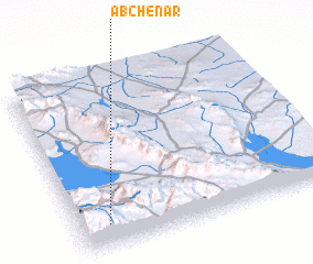 3d view of Āb Chenār