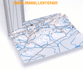 3d view of Zābolī Maḩalleh-ye Pā\