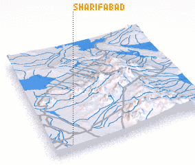 3d view of Sharīfābād