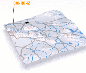 3d view of Dow Ḩowẕ