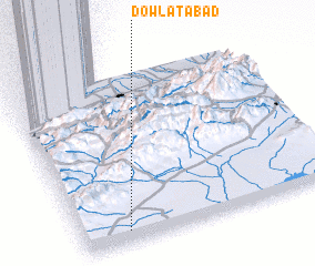 3d view of Dowlatābād