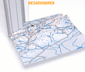 3d view of Ḩeşār Khāmeh