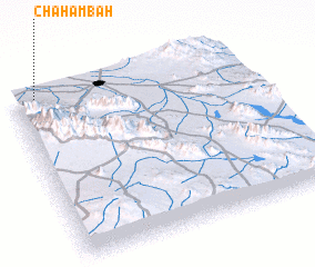 3d view of Chāh Ambāh