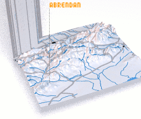 3d view of Āb Rendān