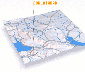 3d view of Dowlatābād