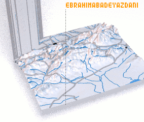 3d view of Ebrāhīmābād-e Yazdānī