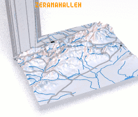 3d view of Zerā‘ Maḩalleh