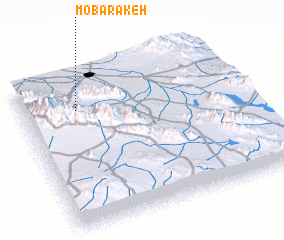 3d view of Mobārakeh