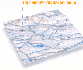 3d view of Tolombeh-ye Emāmzādeh Bālā