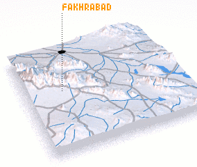 3d view of Fakhrābād