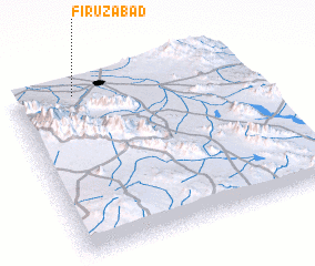 3d view of Fīrūzābād