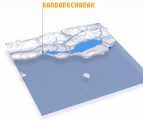 3d view of Bandar-e Chārak