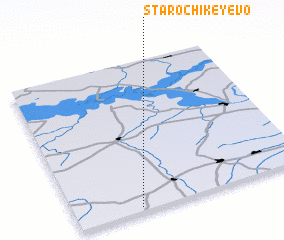 3d view of Starochikeyevo