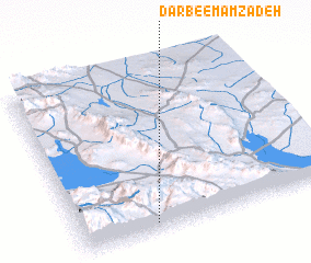 3d view of Darb-e Emāmzādeh