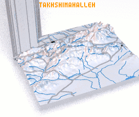 3d view of Takhshī Maḩalleh