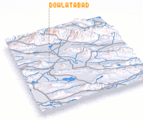 3d view of Dowlatābād