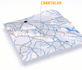 3d view of Chāh Talkh