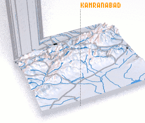 3d view of Kāmrānābād