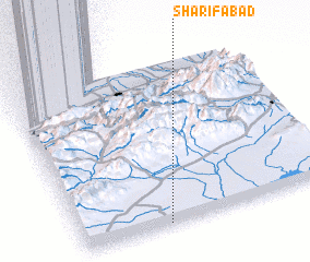 3d view of Sharīfābād
