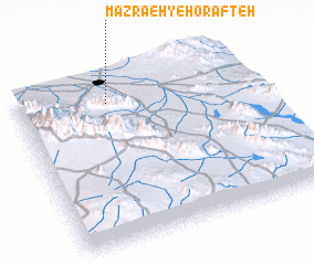 3d view of Mazra‘eh-ye Horafteh