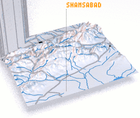 3d view of Shamsābād