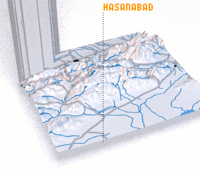 3d view of Ḩasanābād