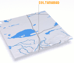 3d view of Solţānābād