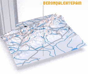 3d view of Berom Qal‘eh-ye Pā\