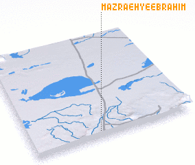 3d view of Mazra‘eh-ye Ebrāhīm