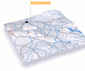 3d view of Mehdīābād