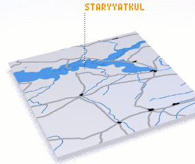 3d view of Staryy Atkul\