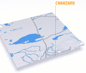 3d view of Chāh Zard