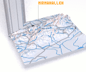 3d view of Mīr Maḩalleh