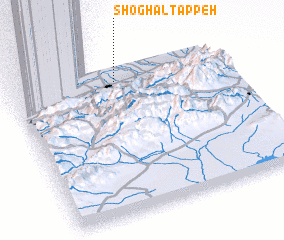 3d view of Shoghāl Tappeh