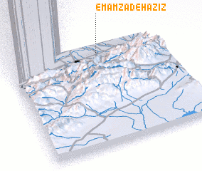 3d view of Emāmzādeh ‘Azīz