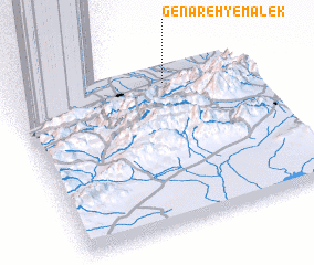 3d view of Genāreh-ye Malek