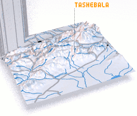 3d view of Tāsh-e Bālā