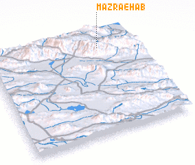 3d view of Mazra‘eh Āb