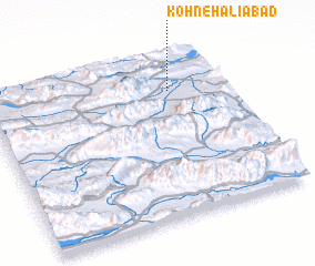 3d view of Kohneh ‘Alīābād