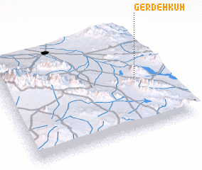3d view of Gerdeh Kūh