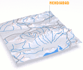 3d view of Mehdīābād