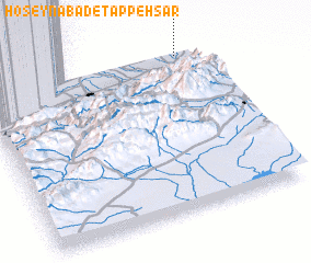3d view of Ḩoseynābād-e Tappeh Sar